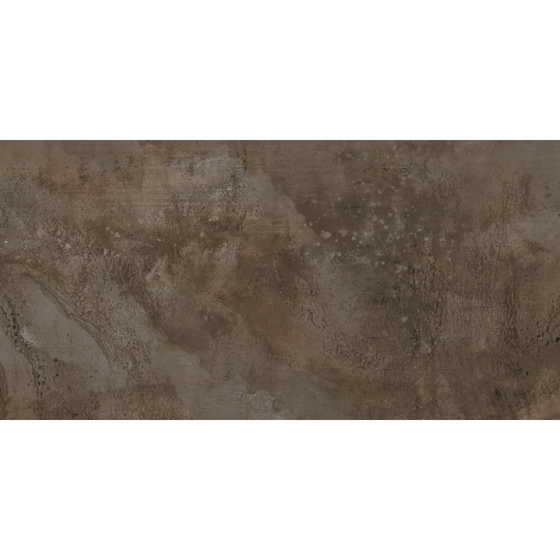 Керамічна плитка для підлоги та стін InterCerama IRON Темно-Коричневий 1200x600 SL